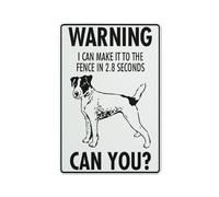 Warning I Can Make It To The Fence In 2.8 Seconds Can You Fox Terrier Safe Sign, Signs Outdoor, 12 X 8 In, Sign For Home, Business, Driveway Alert