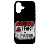 Warning I Fart in Elevators Funny Saying Gift Case for iPhone 17