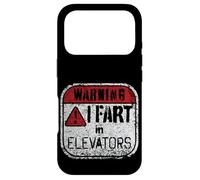 Warning I Fart in Elevators Funny Saying Gift Case for iPhone 17 Pro