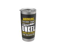 Warning I Have a Crazy Uncle Stainless Steel Insulated Tumbler