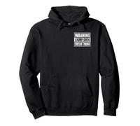 Warning I Jump Over Everything Funny Vintage Parkour Humor Pullover Hoodie