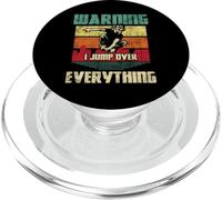 Warning I Jump Over Everything - Parkour Enthusiast PopSockets PopGrip for MagSafe