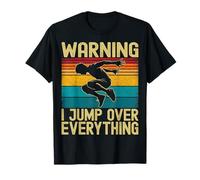 Warning I Jump Over Everything Parkour Traceur Freerunner T-Shirt