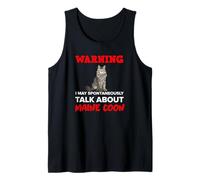 Warning I May Spontaneously Talk About Maine Coon Cat Tank Top