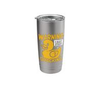 Warning I May Start Quacking Rubber Duck Stainless Steel Insulated Tumbler