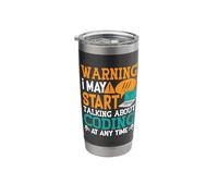Warning I May Start Talking Coding Programmer Medical Coder Stainless Steel Insulated Tumbler