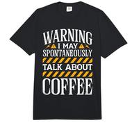 Warning I May Talk About Coffee Comfort Colors Adult Heavyweight T-Shirt