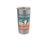 Warning I May Talk About Tornados Storm Hunter Meteorology Stainless Steel Insulated Tumbler