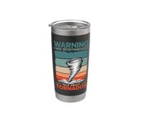 Warning I May Talk About Tornados Storm Hunter Meteorology Stainless Steel Insulated Tumbler