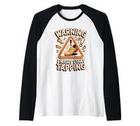 Warning I Might Start Tap Dancing Tap Dance Dancer Raglan Baseball Tee