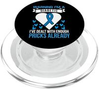 Warning I'm A Diabetic I've Dealt With Enough Pricks Already PopSockets PopGrip for MagSafe