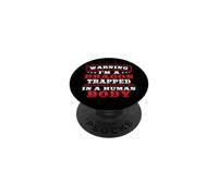 Warning I'm A Dragon Trapped In A Human Body Dragon Lover PopSockets Adhesive PopGrip
