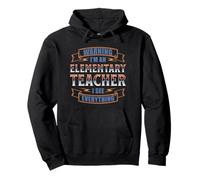 WARNING I'M AN ELEMENTARY TEACHER Pullover Hoodie