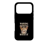 Warning I'm Loved & Protected By A Bengal Cat Case for iPhone 17 Pro