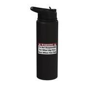 Warning I'm Not Responsible for What My Face Does - Funny Stainless Steel Insulated Water Bottle