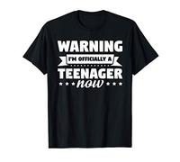 Warning I'm officially a teenager now 13th Birthday T-Shirt