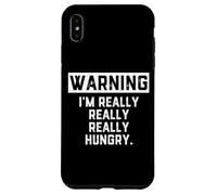 WARNING: I'm Really Really Really Hungry Funny Food Dad Joke Case for iPhone XS Max