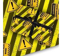 Warning Joke Gift Wrapping Paper & Tag | Dildo joke | Funny gift Idea