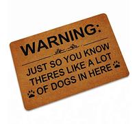 Warning Just So You Know Theres Like A Lot of Dogs in Here Indoor/Outdoor Rectangular Welcome Doormat (Machine-Washable/Non-Slip) 36X24 Inch