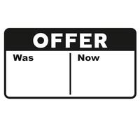 Warning Labels Food Safety Allergens Heavy Item 64x36mm on Strip or on Roll - Amazon FBA, Coffee Shop & Restaurants, Warehouse and Business Shipping Labels (Offer was/Now, 100pc on Stripes)