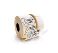 Warning Labels Food Safety Allergens Heavy Item 64x36mm on Strip or on Roll - Amazon FBA, Coffee Shop & Restaurants, Warehouse and Business Shipping Labels (Caution Hot, 1000pc on Roll)