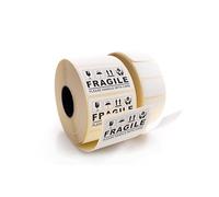 Warning Labels Food Safety Allergens Heavy Item 64x36mm on Strip or on Roll - Amazon FBA, Coffee Shop & Restaurants, Warehouse and Business Shipping Labels (Fragile, 1000pc on Roll)