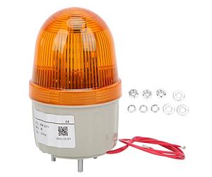 Warning Light BEM-2071 LED Rotating Flashing Indicator Portable Emergency Warning Light for Outdoor Yard Factory Monitoring 220V AC(Orange)