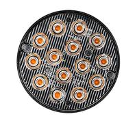 Warning Light - Safety Warning Lights | Waterproof Round Turn Signal Lamp | 12-24V 14 LED Lamp Flashing Truck Side Marker Torch for Car Construction Vehicles Road Accidents Breakdowns