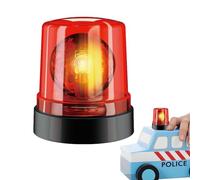 Warning Light Toy - Magnetic Flashing Siren Accessory | Firetruck Sound Light with Bright LED for Kids Party Fun, Toy Car Decoration, Safety Role Play, Scene Playset, Indoor Celebration