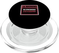 Warning May Spontaneously Breakdown Metalcore Deathcore Fans PopSockets PopGrip for MagSafe