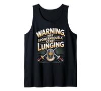 Warning May Spontaneously Start Lunging Fencing Tank Top