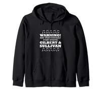 Warning May Spontaneously Start Singing Gilbert And Sullivan Zip Hoodie