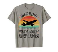 Warning May Spontaneously Start Talking About Airplanes T-Shirt