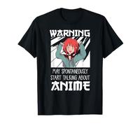 Warning May Spontaneously Start Talking About Anime Aesthetics T-Shirt