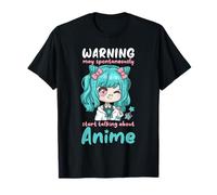 Warning May Spontaneously Start Talking About Anime I Kawaii T-Shirt