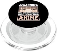 Warning May Spontaneously Start Talking About Anime Lover PopSockets PopGrip for MagSafe