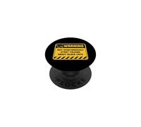 Warning May Spontaneously Start Talking About Black Cats PopSockets Adhesive PopGrip