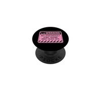 Warning May Spontaneously Start Talking About Black Cats PopSockets Adhesive PopGrip