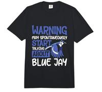Warning May Spontaneously Start Talking About Blue Jay Comfort Colors Adult Heavyweight T-Shirt