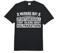 Warning May Spontaneously Start Talking About halfmarathon Comfort Colors Adult Heavyweight T-Shirt