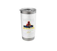 Warning May Spontaneously Start Talking About Kart Racing Stainless Steel Insulated Tumbler