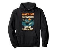 Warning May Spontaneously Start Talking About Stone Skimming Pullover Hoodie