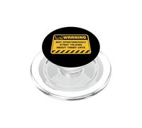 Warning May Spontaneously Start Talking About Tabby Cats PopSockets PopGrip for MagSafe