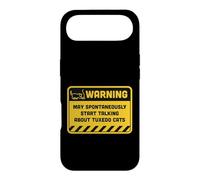 Warning May Spontaneously Start Talking About Tuxedo Cats Case for iPhone Air