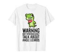 Warning May Spontaneously Talk About Anole Lizards T-Shirt
