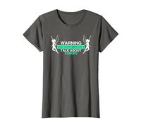 Warning May Spontaneously Talk About Fairies Fairy Love T-Shirt, Women, Asphalt Grey, XX-Large