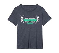 Warning May Spontaneously Talk About Fairies Fairy Love T-Shirt, Women's Plus, Heather Blue, 2X