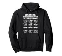 Warning May Spontaneously Talk About Sharks Ocean Pullover Hoodie