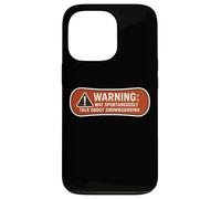 Warning May Spontaneously Talk About Snowboarding Snowboard Case for iPhone 13 Pro