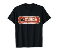 Warning May Spontaneously Talk About Snowboarding Snowboard T-Shirt